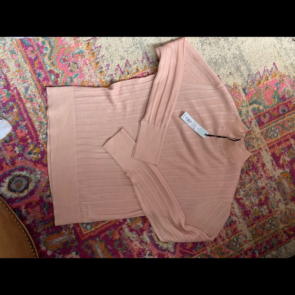 Long sleeve blush top